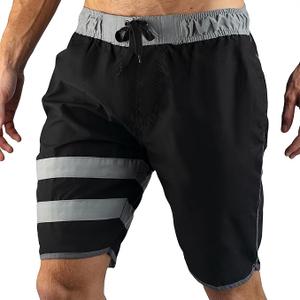Kanu Surf Flex Men's Swim Trunks Quick-Dry Bathing Suit Men, 9" Inseam (Regular & Extended Sizes) (Bora Bora Black) XL