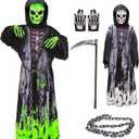 Halloween Costumes Scream Ghost Face Costume, Black (Large)