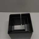 Chuangdi 2 Sets Acrylic Display Risers, Product Stand, Jewelry Display Riser Shelf Showcase Fixtures for Dessert Cupcake Candy Figure Treat Action Showcase(Black,Medium Set)