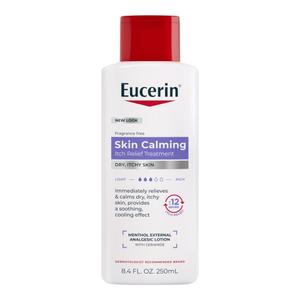 Eucerin Itch Relief Intensive Calming Lotion, Itch-Relieving Lotion for Sensitive Dry Skin, 8.4 Fl Oz Bottle
