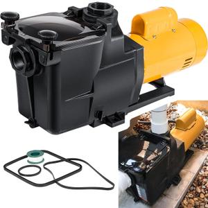 W3SP2607X10 Pool Pump 1HP 115/230V 4800GPH 3450RPM Single Speed Self Primming SP2607X10 Replacement Low Noise Heavy Duty Powerful Super For In Ground/Above Ground Pools Hot Tubs Spas All Types & Sizes