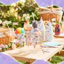 Honeydak 200 Pcs 6 oz Summer Snow Cone Cups, Butterfly Wildflower Disposable Watercolor Plant Shave Ice Cream Cups for Slush Shaved Ice Cream Sorbet for Spring Party Treats, about 4.72 x 3.35 inches, 6 oz