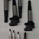 A-Premium Set of 4 Ignition Coil Pack and Iridium Spark Plugs Compatible with Mini Cooper 2007-2013, Cooper Countryman 2011-2016, Cooper Paceman 2013-2016, 1.6L
