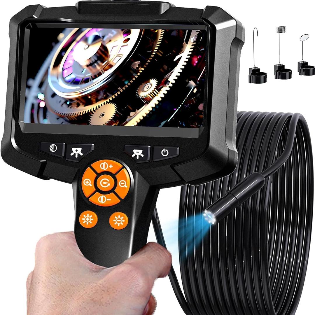 Daxiongmao Endoscope Camera with Light, 1080P HD Borescope, IP67 Waterproof Snake Camera  Ideal for Inspecting Walls, Vents, Automotive Engines, Pipes  A Great Gift Tool for Men (33ft)