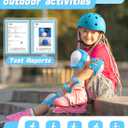 Kids Bike Helmet Set, Adjustable Helmet for Ages 2-3-5-8-14 Year Boys Girls, Toddler Pad Set with Knee and Elbow Pads for Bike, Roller, Skating, Scooter, Longboard and More Sports, 6 Color