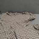 Aryeleay 2 Pack Taupe White Plaid Ruffle Throw Pillow Covers, 100% Cotton Gingham Checkered Farmhouse Decorative Pillow Shams for Bed/Sofa-20 x20