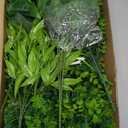 Fake Outdoor Plants, Faux Leaves Artificial Greenery Outdoor Artificial Plants uv Resistant 12 Bunches Fake Plant for Front Porch Outdoors Patio Hanging planters Garden Window Box Decor