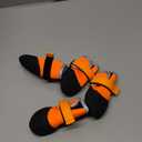 DOGOYS Dog Shoes, Outdoor Dog Boots Non-Slip Waterproof Dog Booties for Medium to Large Dogs 4Pcs for Winter Snowy Day, Summer Hot Pavement with Rugged Sole Orange 3