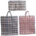 Set of 5 Shopping Bags 21" x 25" ( 1 Blue, 2 Red, 2 Black )
