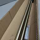 Curtain Rods for Windows 72 to 144 Inches - Aluminium Finials and Brackets - 1 Inch Decorative Window Rods - Adjustable Heavy Duty Curtain Rod - Wall & Ceiling Mounted - Antique Bronze Finish