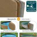 Jasonwell Foldable Dog Pet Bath Pool Collapsible Dog Pet Pool Bathing Tub Kiddie Pool Doggie Wading Pool for Puppy Small Medium Large Dogs Cats and Kids 55.1" Blue