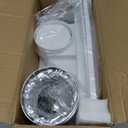 Bathroom Exhaust Fan with Light 145 CFM, 11.8" Panel, 1.0 Sone Low NoiseCutout Size 10" x10"Duct 4 Inch Quiet Bath Ceiling Vent Fan Combo with 6500K 1200LM LED Light, for Bathroom, Laundry, Shower