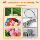 Pipe Cleaners Craft Bulk - Thick 6mm Fuzzy Stems for DIY Flowers, 300PCS Multi-Color Chenille Stems for Art Projects (Shape-yu)