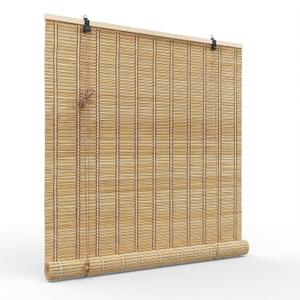 Lignity Bamboo Blinds for Interior Windows, Custom Roll Up Shades