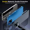 SPIDERCASE for iPhone 14 Case/iPhone 15 Case, [15 FT Military Grade Drop Protection][Non-Slip] 2 Pack [Tempered Glass Screen Protectors+Camera Lens Protectors] Heavy Duty Shockproof Case, Dark Blue