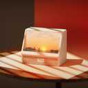 Wake-up Light Sunrise Alarm Clock, Type-C Charge Bedside Lamp with Sunrise Sunset Simulation, 12 White Noise Sleep Aid, Bluetooth Speaker, Remote Control, Time Display, 6 Weather Animation