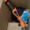 Drain Auger, Clog Remover with Drill Adapter, 25 Feet Flexible Plumbing Snake Use Manually or Powered for Kitchen, Bathroom and Shower Sink, Comes with Gloves (orange)