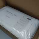 Saatva Latex Pillow - Standard Loft (4 - 5) - Hypoallergenic Pillow with Shredded Latex Core - Breathable - Machine Washable Organic Cotton Cover - Queen (28"x18") 1 Pack