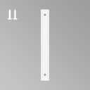 5 Inch White House Numbers for Outside, Metal Letters for Outdoor Signs, Anti-rust Aluminium House Address Letters for Front Door, Office, and Garden Decoration (Letter I)