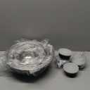 COOK WITH COLOR Stainless Steel Mixing Bowls Set - Nesting Bowls, 6 Pieces, Black