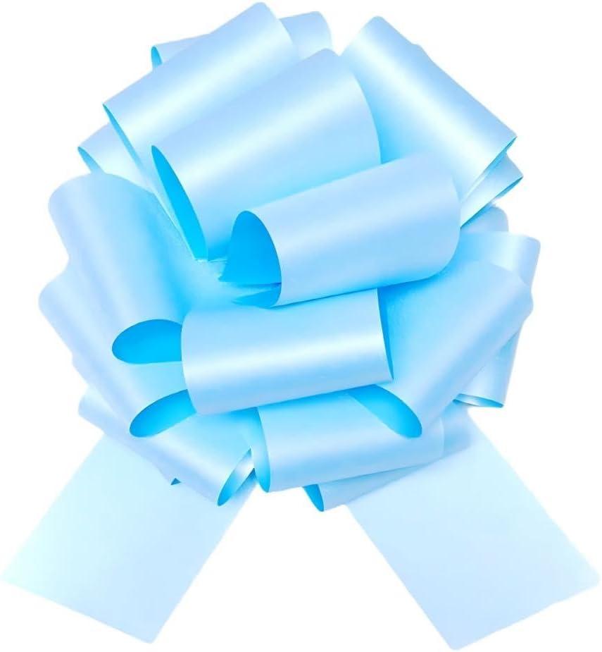12" Large Sky Blue Gift Bow,1pcs Glitter Big Gift Bow Big Bow for Bike Bow for Present Bow for Large appliances,Bikes,Table Decorations and Party Events Decoration (Sky Blue)