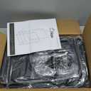 Furologee Clothes Racks for Hanging Clothes, Portable Rolling Garment Rack, Sturdy Metal Freestanding Cloths Racks with Wheels, Double Rods Wardrobe Rack for Bedroom Laundry Living Room (Black)