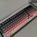 AULA S99 Keyboard, Wireless Gaming Keyboard Bluetooth Ergonomic Creamy Computer Keyboards Cute Full Size Backlit Tri-Mode BT/2.4GHz/USB-C for PC Laptop - Black & Pink Gradient