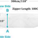 HOOMEE 300CM(118") Window Seal, Cloth Accessory for Portable Air Conditioner