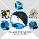 Air Mover Blower Fan cover, Heavy Duty Waterproof & Dustproof cover for Centrifugal Air Mover, Carpet Dryer, Floor Fan, Blower, Suitable for Indoor and Outdoor