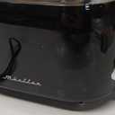 Mueller Retro Toaster 2 Slice with 7 Browning Levels and 3 Functions: Reheat, Defrost & Cancel, Stainless Steel Features, Removable Crumb Tray, Under Base Cord Storage, Black