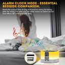 Gifts for Teen Boys Girls, Night Light Bluetooth Speaker, Multi-Color Changing Alarm Clock for Bedrooms, Dimmable Bedside Lamp, Best Birthday Gift Trendy Stuff for 8 - 14+ Years Old Teenage Girls Boys