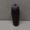 Under Armour Squeeze Water Bottles, 32 oz Water Bottles, Sideline Sports Water Bottle with Quick-Shot Lid, Quick & Easy Hydration, Gym Water Bottles, Squeeze Bottle, 1 32oz Bottle (Black/Pitch Grey)