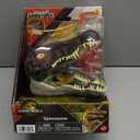 Mattel Jurassic World Rebirth Micro Adventure Playset, Spinosaurus Head Opens to 4 Interactive Features, 3 Micro Figures, Dinosaur Toy