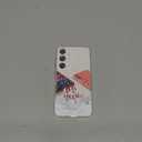 Blingy's for Samsung Galaxy S23 Plus Case, Christmas Pattern Winter Snowman Design with Falling Snowflake Style Transparent Soft TPU Protective Clear Case 6.6 Inch (Snowman)