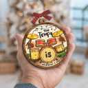 Drum Christmas Ornament 2025 - Music Ornament for Drummers, Drum Gifts for Men Women Boys Girls, Wooden Christmas Ornaments for Tree Decor - Holiday Keepsake & Xmas Gift Exchange Idea