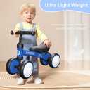 Baby Balance Bike Toys for 12-36 Months Kids Toy Boy and Girls Gifts Toddler Best First Birthday Gift Children Walker No Pedal Infant 4 Wheels Bicycle, Small