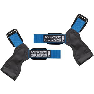 Versa Gripps Pro, Made in USA, Wrist Straps for Weightlifting Alternative, Best Training Accessory (Reg/Large: 7-1/8" to 8", Blue Pacific/Black)