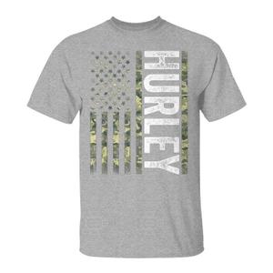 Hurley KY Vintage Us American Flag Retro For Men Women T-Shirt 2XL