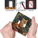 Decorative Art Light Switch Covers,2 Gang Toggle Rocker,Wall Plate,Switchplate Electrical Faceplate,Fox (2 Gang Double Toggle/5x4.9 IN)