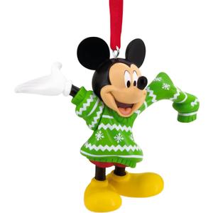 Hallmark Disney Mickey Mouse in Christmas Sweater Christmas Ornament, Gifts for Disney Fans