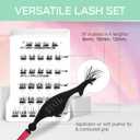 Ardell Naked Press On Lashes Underlash Extensions Tapered Fibers, Pre-Glued Lash Clusters, Self Adhesive Eyelashes, No Glue Needed Eyelash Clusters, DIY Lash Extension Kit, 1 Pack