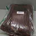 Urvoix Bathroom Rugs Set - 3 Pieces Ultra Soft Non-Slip Bath Mats, Chenille Absorbent Bath Rugs for Bathroom, Tub and Shower (Brown)