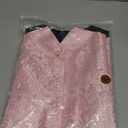 DiBanGu Mens Paisley Vest and Tie Set Silk Formal Suit Waistcoat and Bowtie Hankerchief Lapel Pin Set 8PCS for Wedding Party (X-Large)