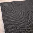 front door mat/rug, (23in x 34in), black, Velcro on each corner