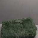 FinRec Green Rugs for Living Room Bedroom, 4x6 Feet Fluffy Fuzzy Shag Rug, Non-Slip Furry Shaggy Area Rug for Nursery Kids Room Dorm Room Home Decor, Indoor Floor Carpet