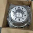 19.5" Wheel Simulators, 304 Polished Stainless Steel Simulator Kit, 2 Front and 2 Rear Wheel Covers, 10 Lug 5 Hand Hole, with Bolt Kit Fit for 2005-2021 Ford F450/F550(19.5IN)