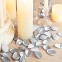 Ling's moment Rose Petals, Silk Flower Petals for Wedding/Aisle/Flower Girl Baskets/Table Centerpiece Dcor,etc.Silver 200pcs