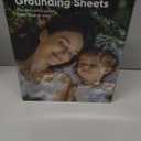 Grounding Sheets King Size, 95% Organic Cotton + 5% Pure Silver Fiber, Grounded Sheet Earth Connected Bedding (King - 77"x 80"x 13" White) Fitted Earth Sheets with Grounding Cord