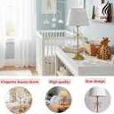 Gold Bow Desk Lamp Coquette Aesthetic Table Lamp for Bedroom, Vanity & Desk Decor, Soft Warm Light, Adjustable Lamp for Study, Reading & Makeup Cute Feminine Bow Accent (Gold)