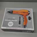 Infiniti PRO CONAIR Hair Dryer with Diffuser, Professional AC Motor, Tourmaline Ceramic Technology Blow Dryer, Includes Concentrator and Blowout Brush, Orange